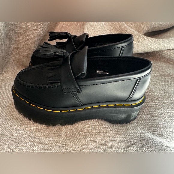 Dr. Martens Black Tassel Adrian Platform Loafers - Picture 8 of 10